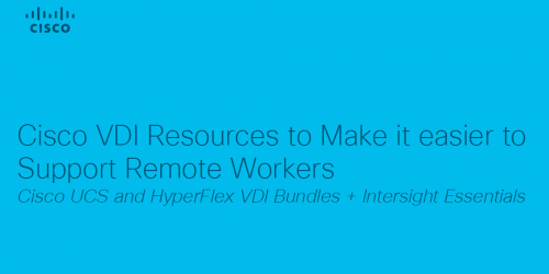 VDI Resources to Support Remote Workers