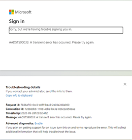 Login VSI Blog - Microsoft 365 Product Outage and Impact - Image 1 - Trouble Signing In