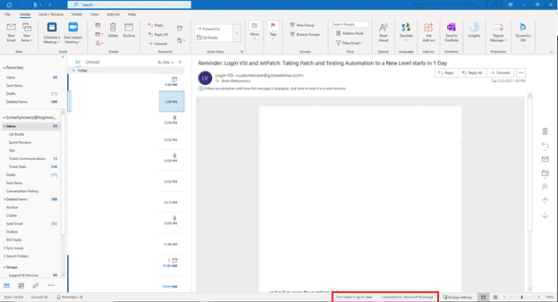 Login VSI - Blog - Patching is Critical with JetPatch - Connected to Microsoft Exchange - Image